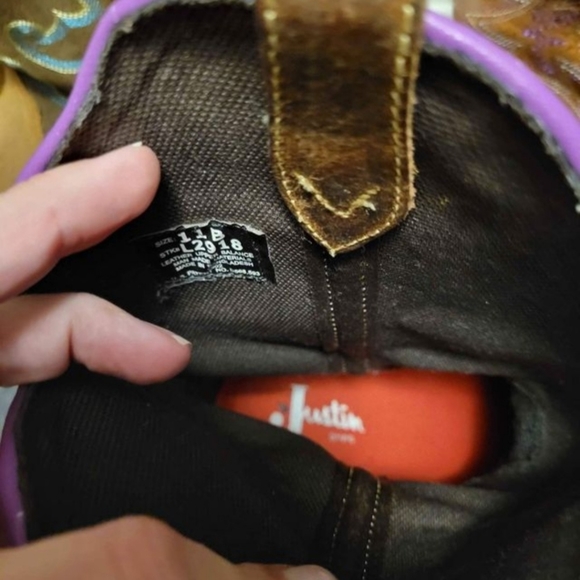 JUSTIN WOMEN'S GEMMA WESTERN BOOTS - ROUND TOE SIZE 11B - Picture 1 of 4